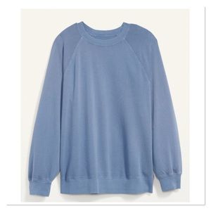 NEW! OLD NAVY Oversized Vintage Blue Sweatshirt